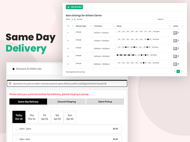 Webgarh Custom Apps Portfolio -  Same Day Delivery