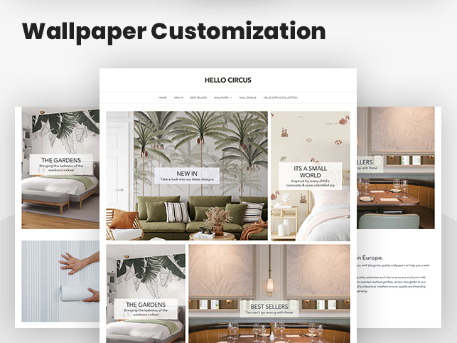 Webgarh Custom Apps Portfolio -  Wallpaper Customization