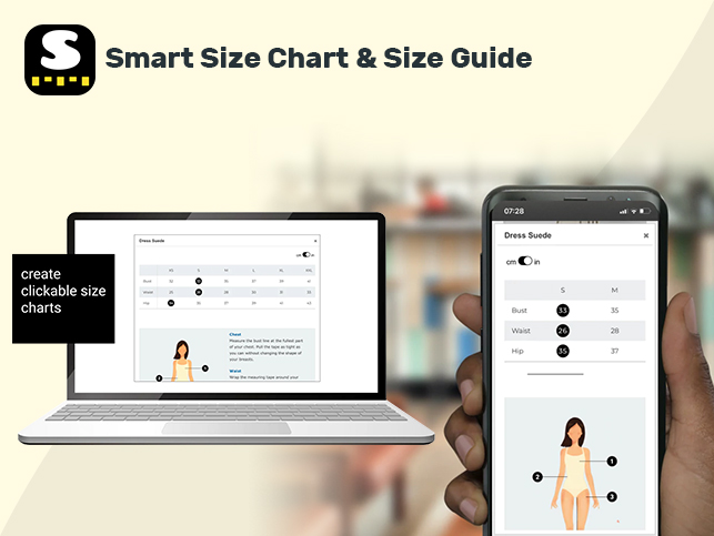 Webgarh Public Apps Portfolio -  Smart Size Chart & Size Guide