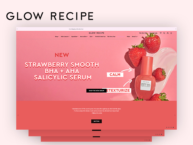 Webgarh Portfolio - Glow Recipe